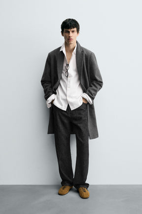 REGULAR FIT WOOL COAT - Image 1