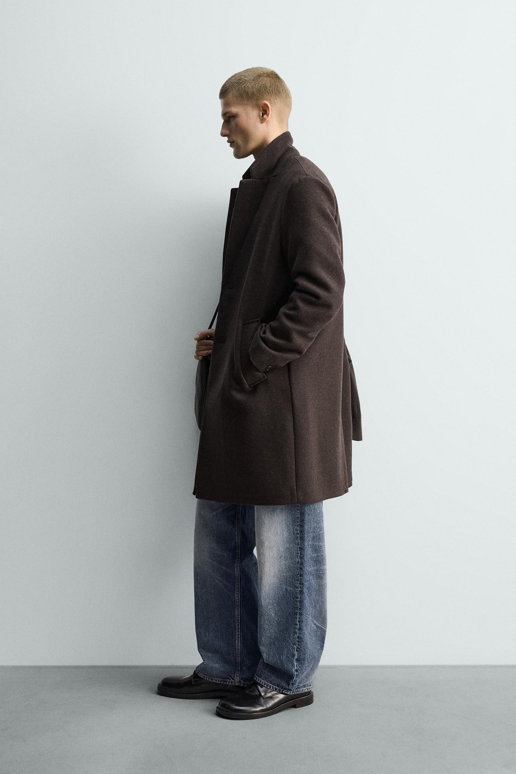 REGULAR FIT COAT WITH WOOL - Image 4