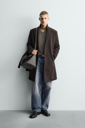 REGULAR FIT COAT WITH WOOL - Image 1