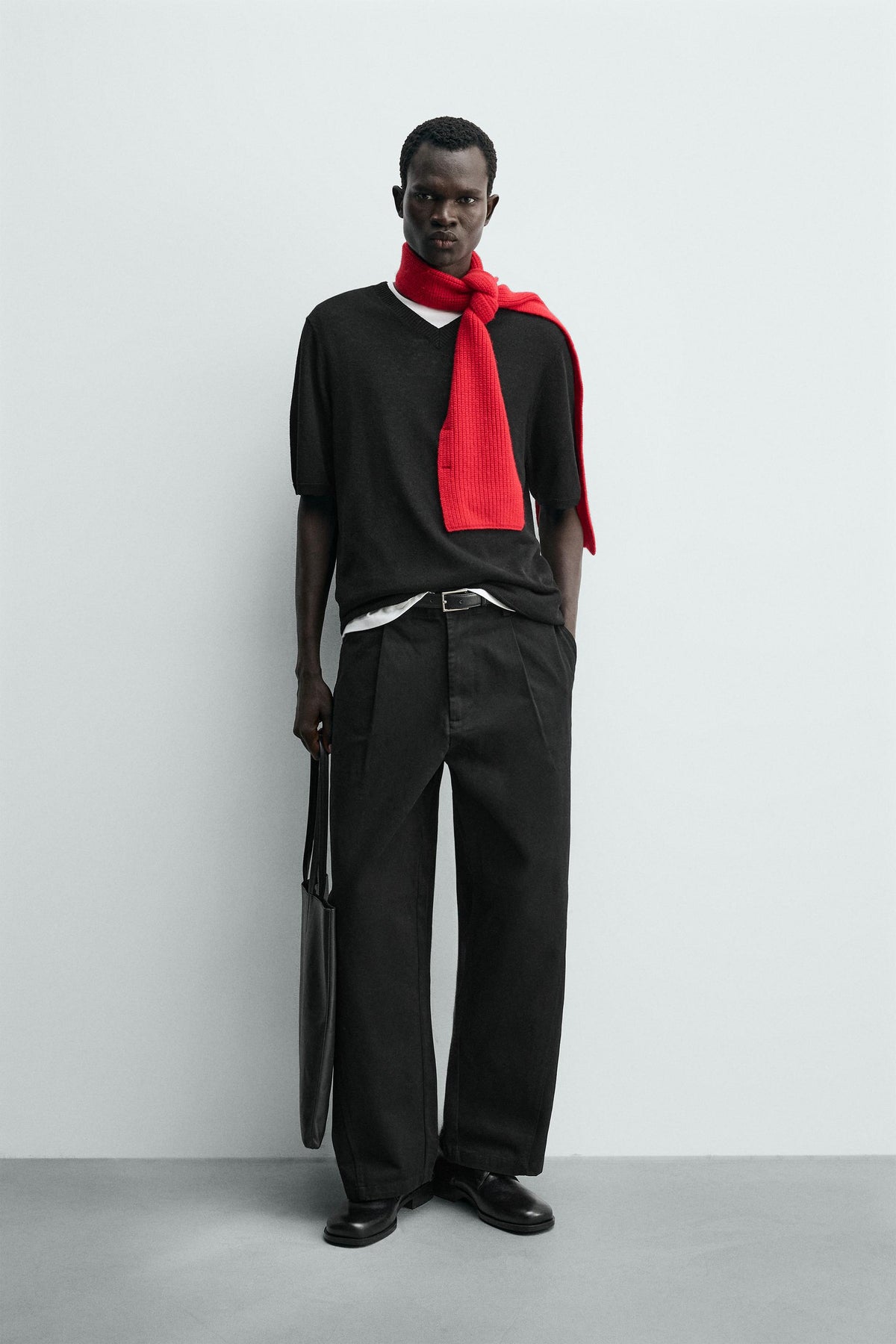 Wide Pleated Trousers