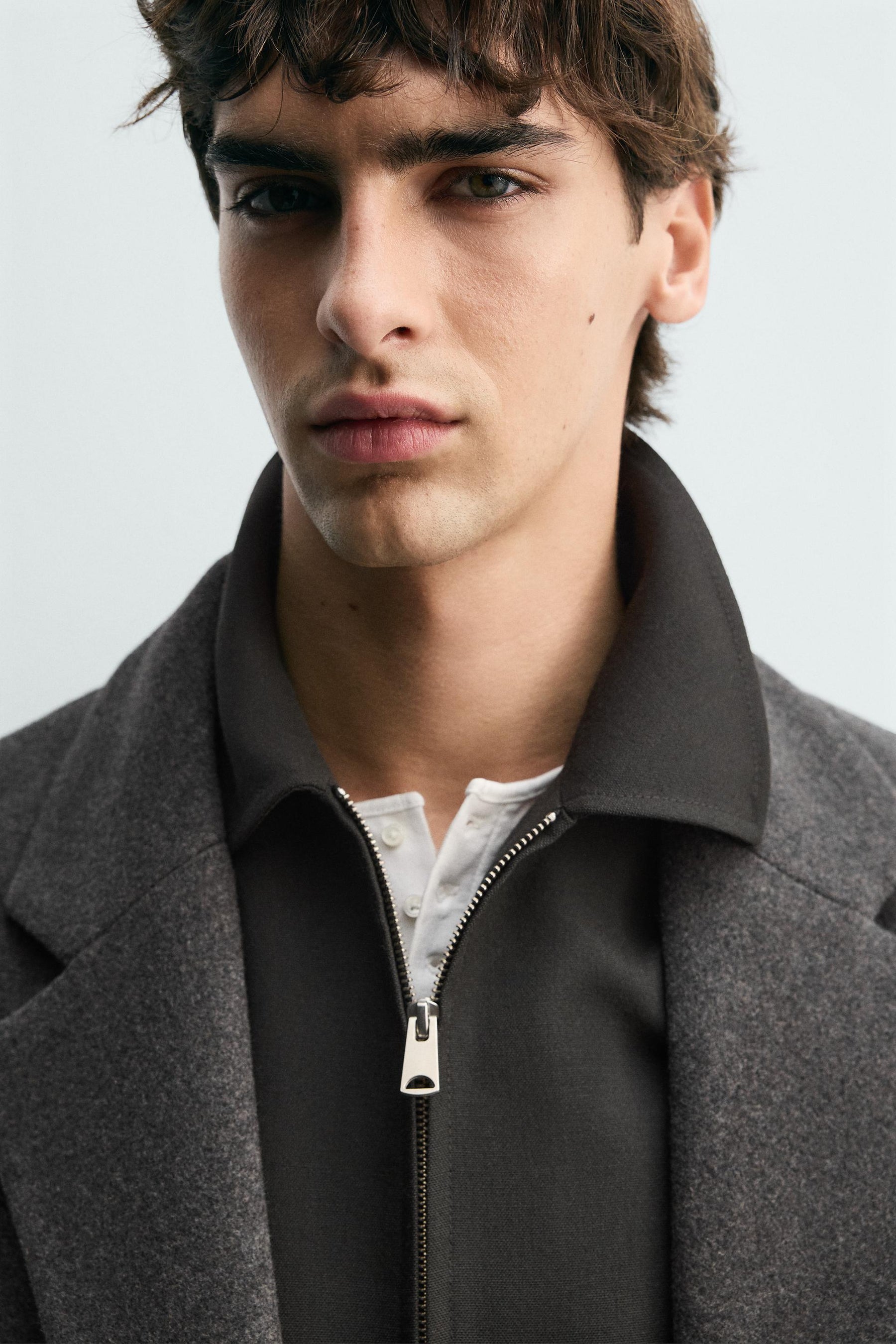 Belted Wool Blend Coat