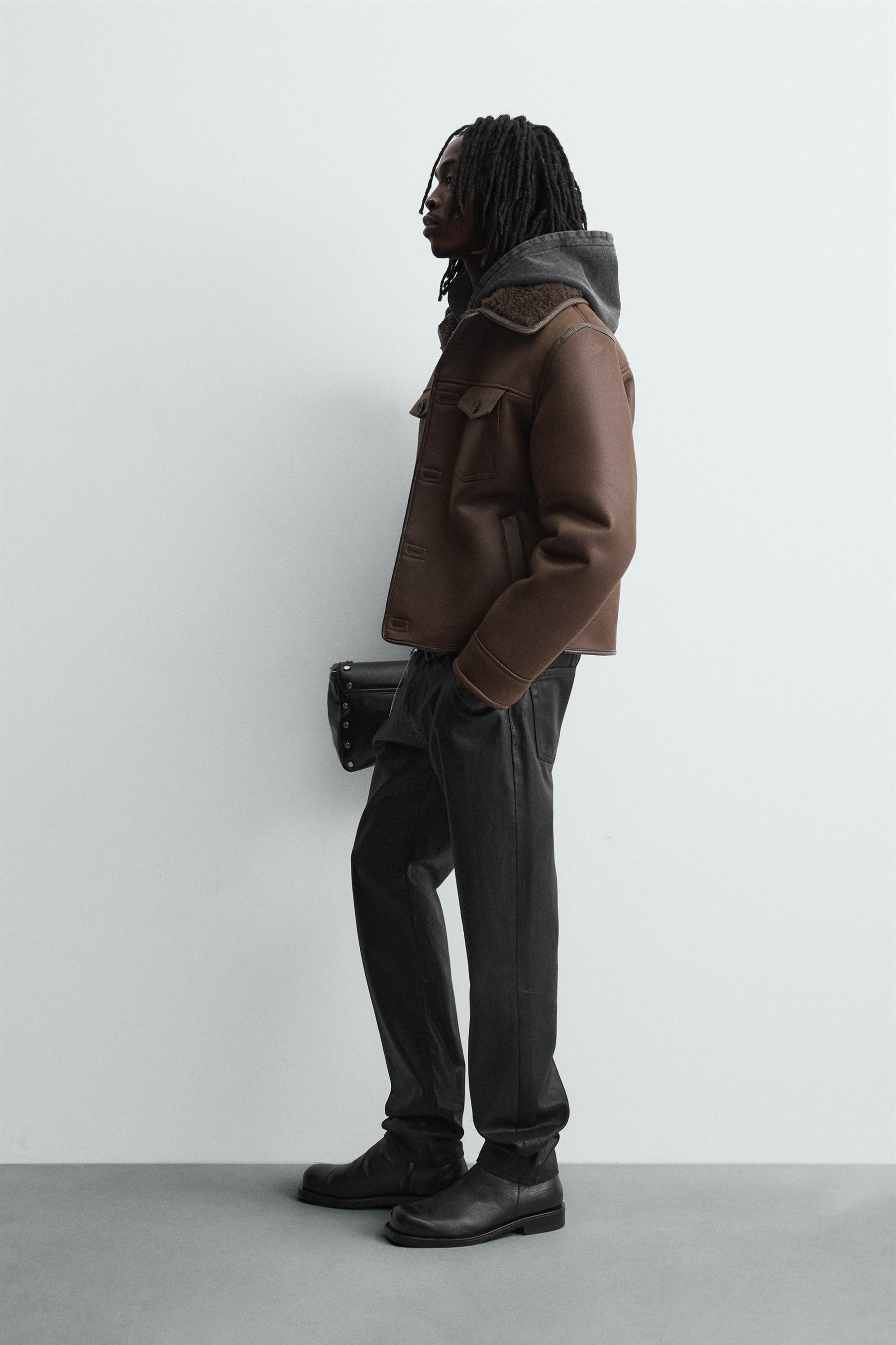 DOUBLE-FACED FAUX SUEDE JACKET - Image 4