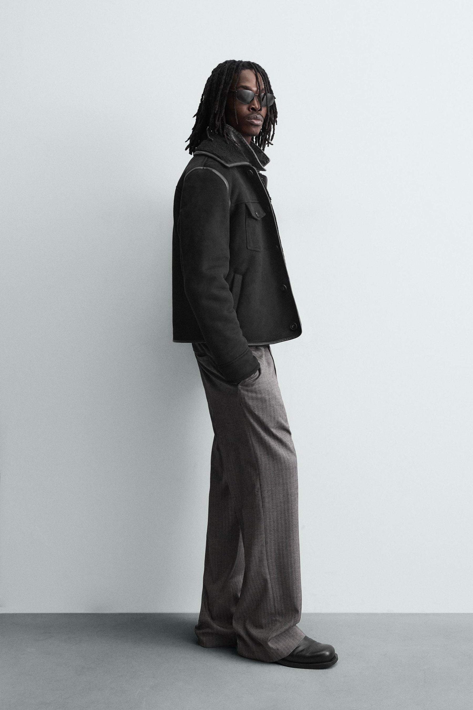 DOUBLE-FACED FAUX SUEDE JACKET - Image 4