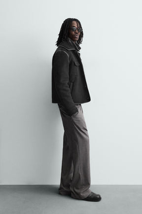 DOUBLE-FACED FAUX SUEDE JACKET - Image 4