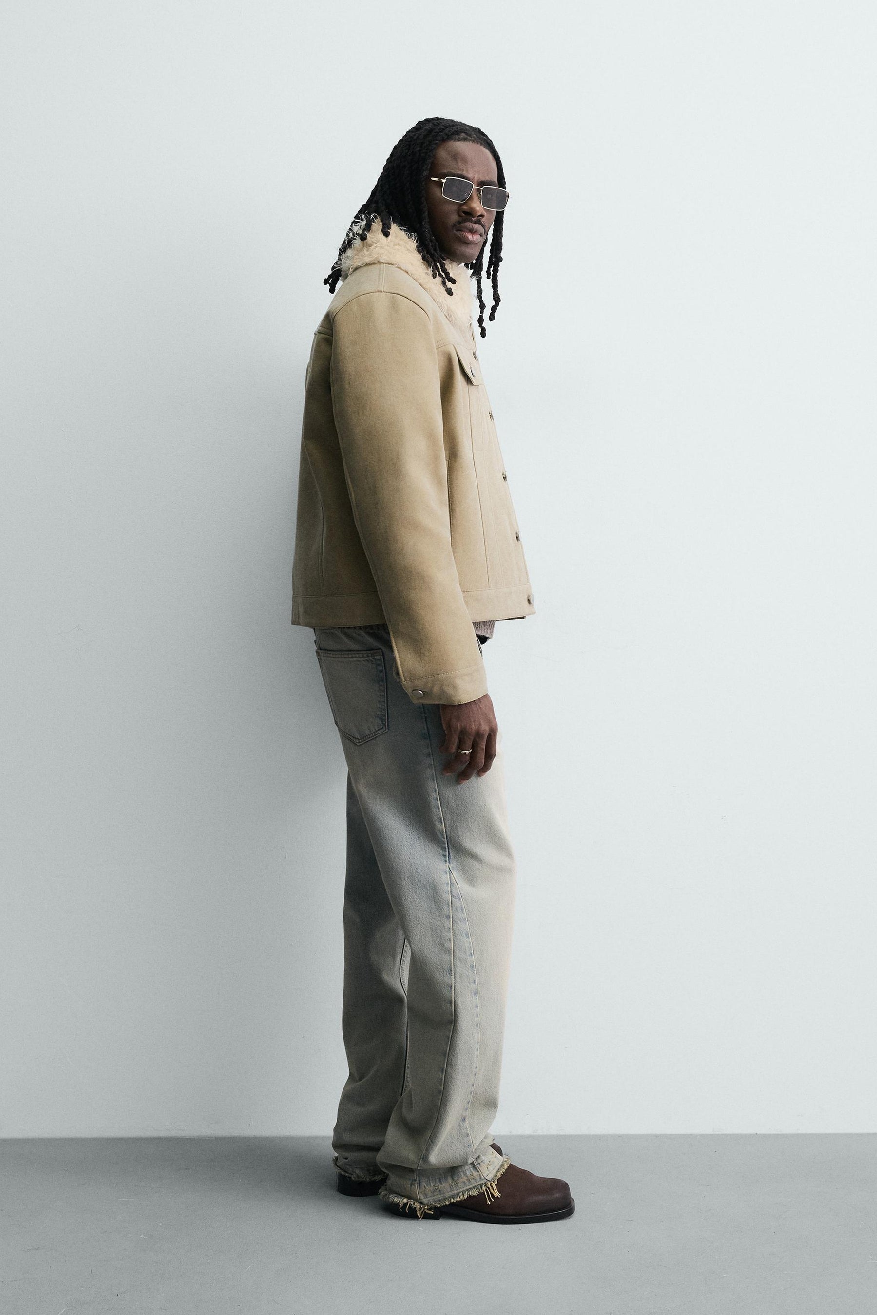 Faux Fur Cotton Jacket