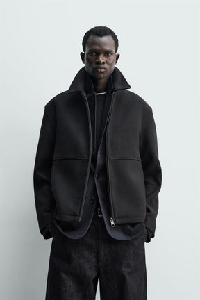 Herringbone Zip Jacket