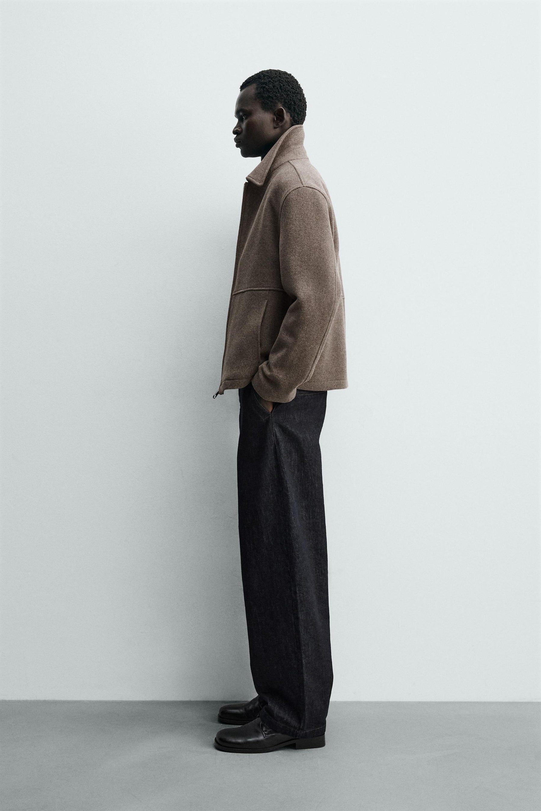 Herringbone Zip Jacket