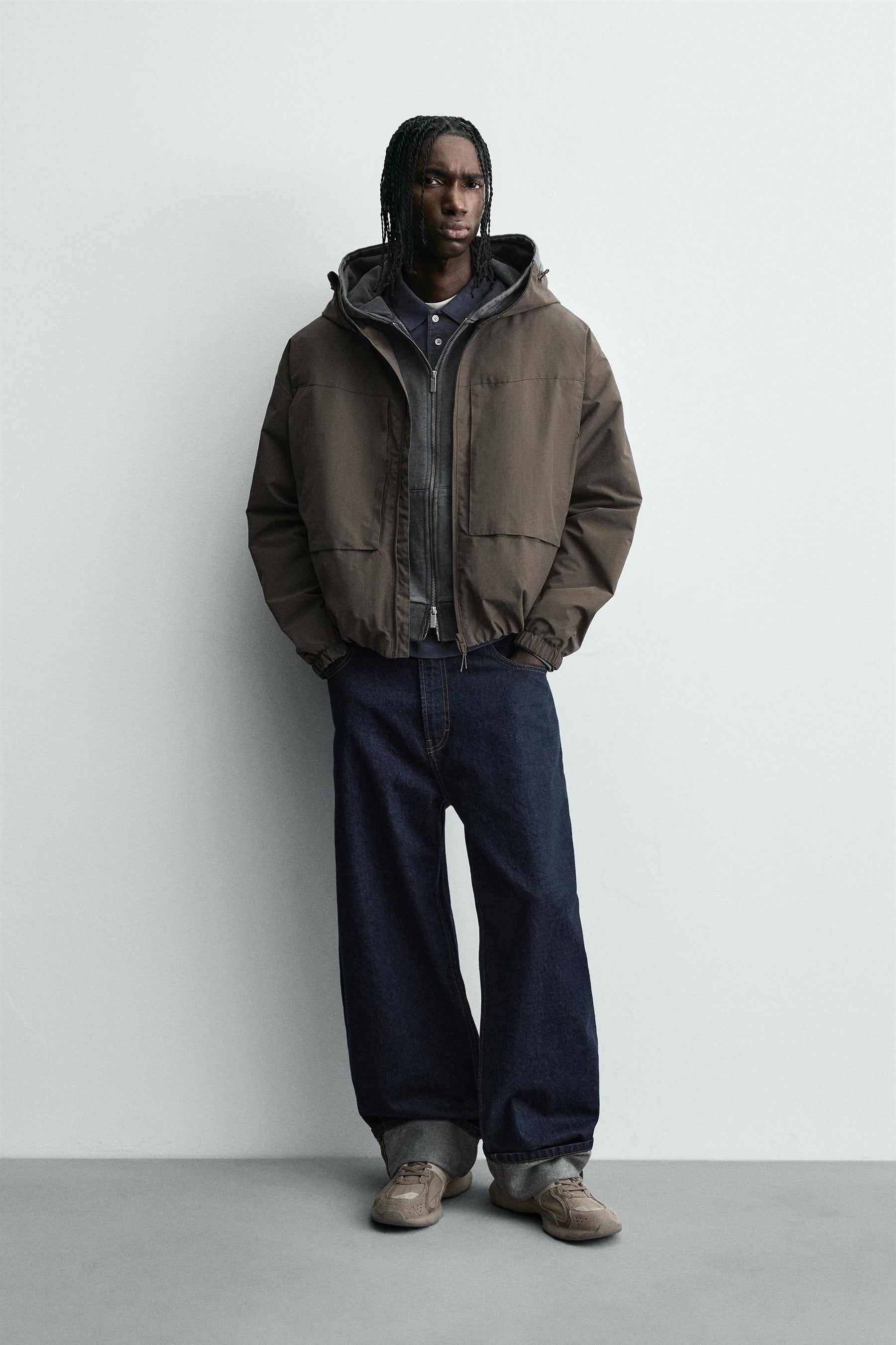 WATER-REPELLENT TECHNICAL JACKET WITH FLEECE - Image 1