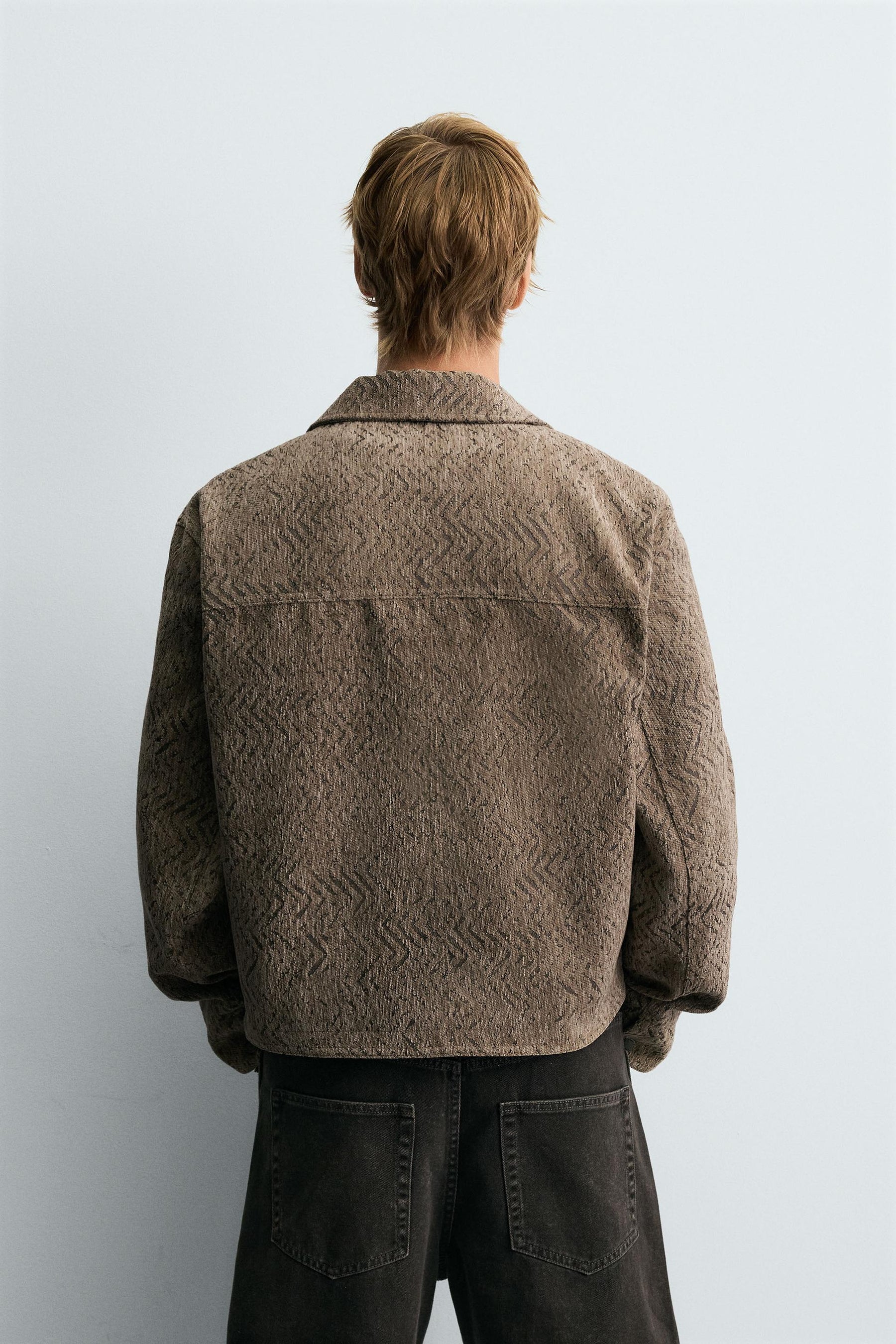 TEXTURED JACQUARD JACKET - Image 3