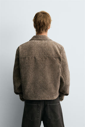 TEXTURED JACQUARD JACKET - Image 3