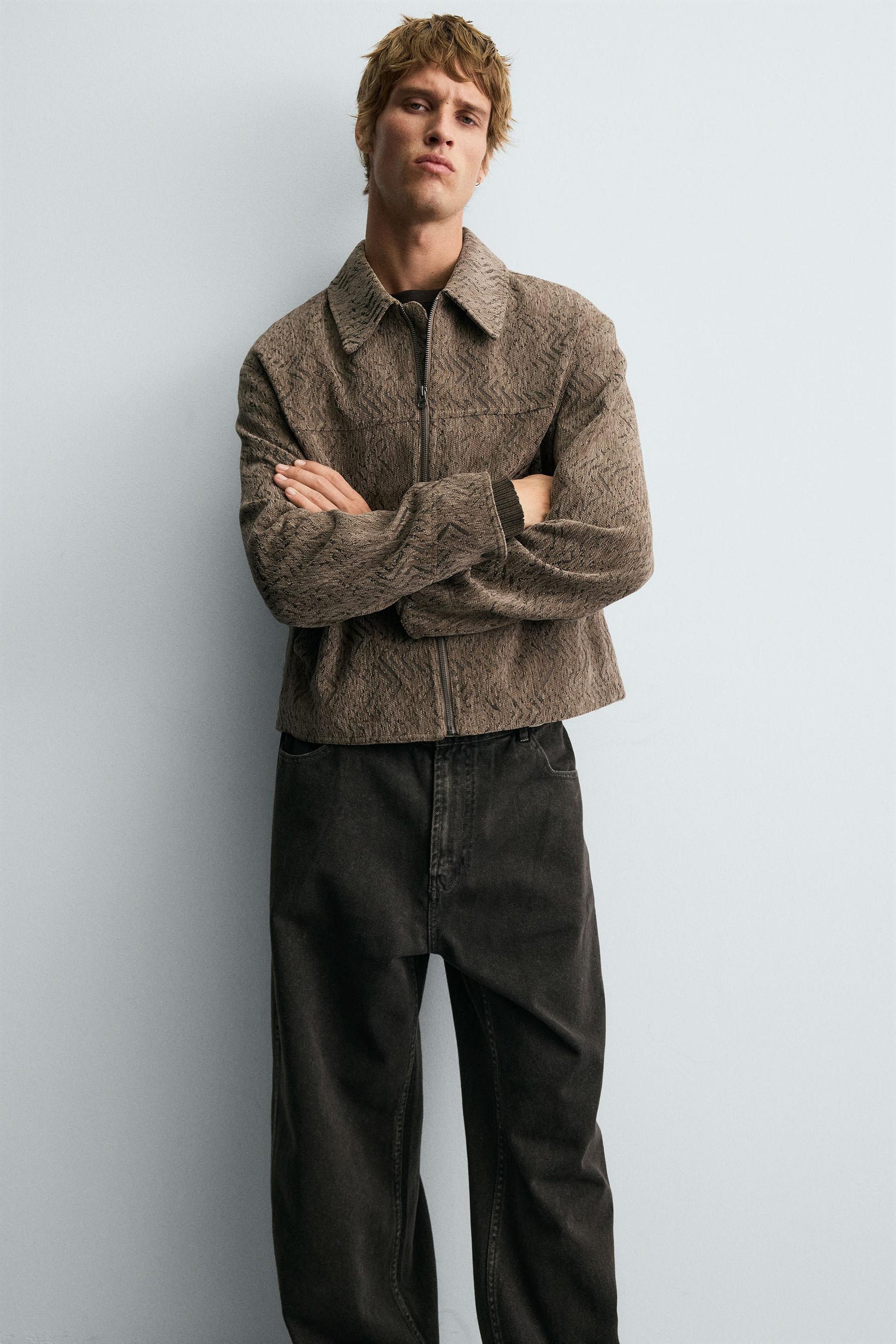 TEXTURED JACQUARD JACKET - Image 5