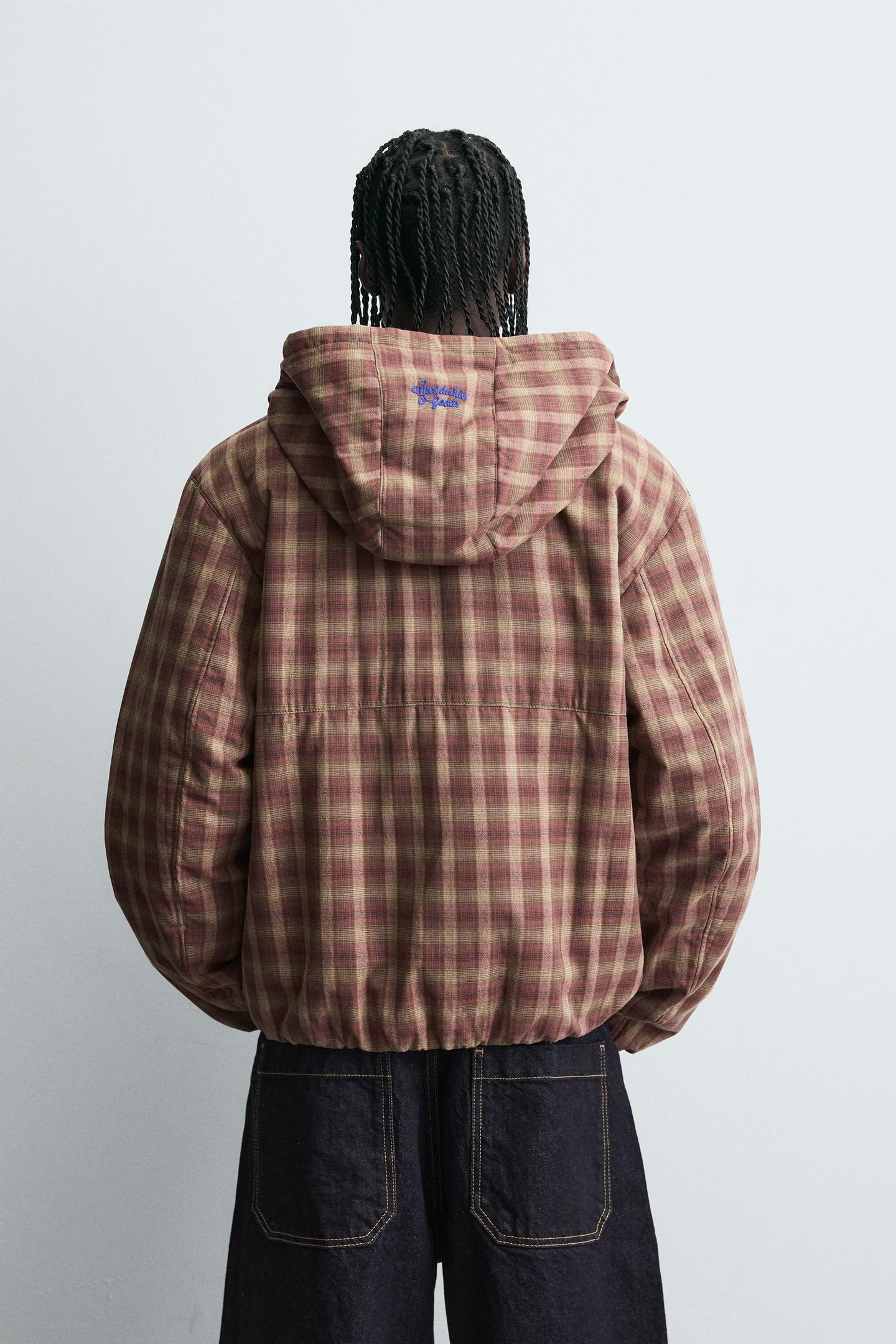 Plaid Hooded Jacket