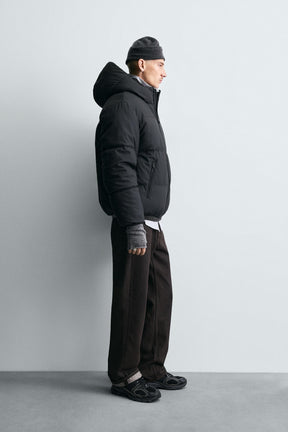 RUBBERISED CONTRAST PUFFER JACKET - Image 4