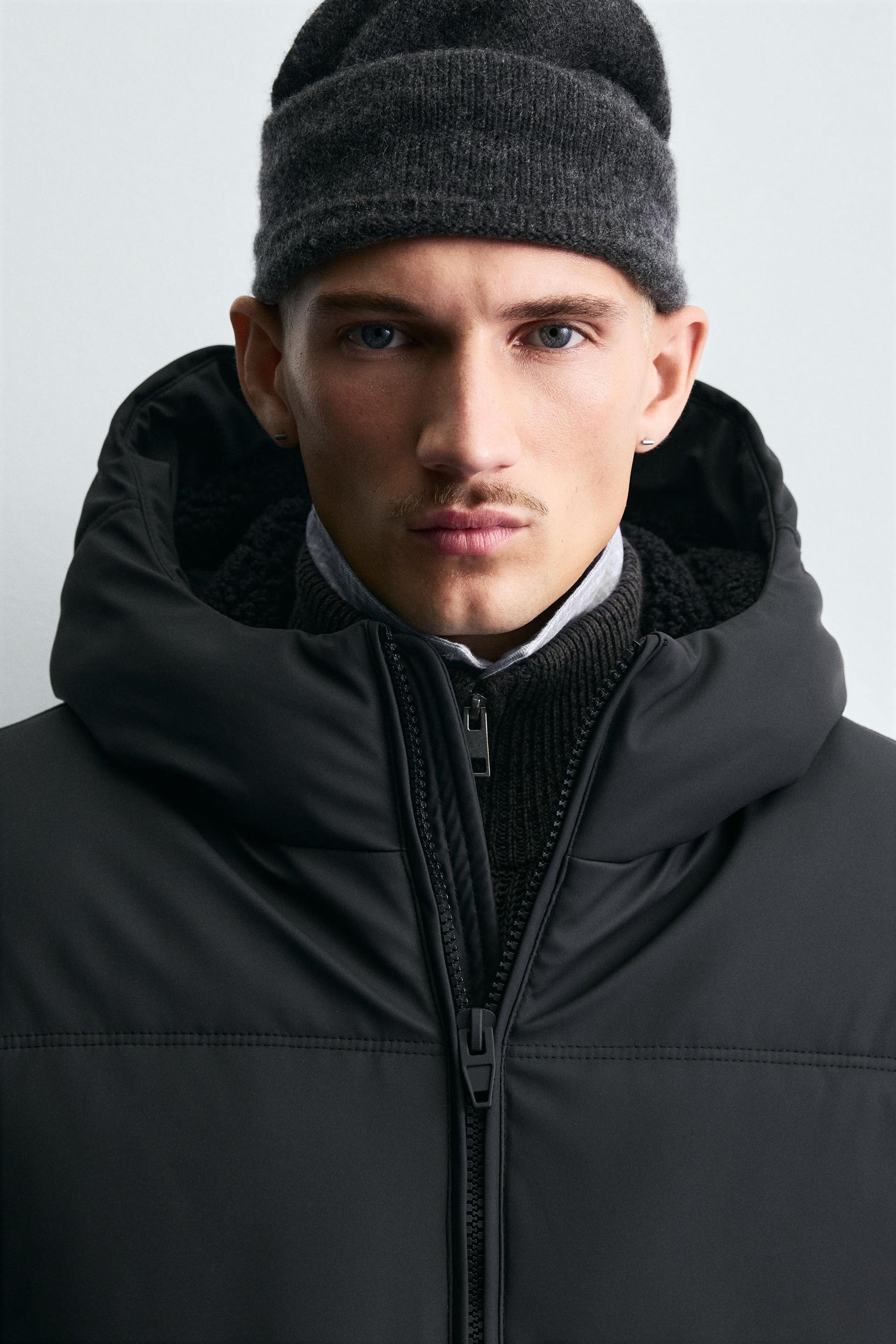 RUBBERISED CONTRAST PUFFER JACKET - Image 6