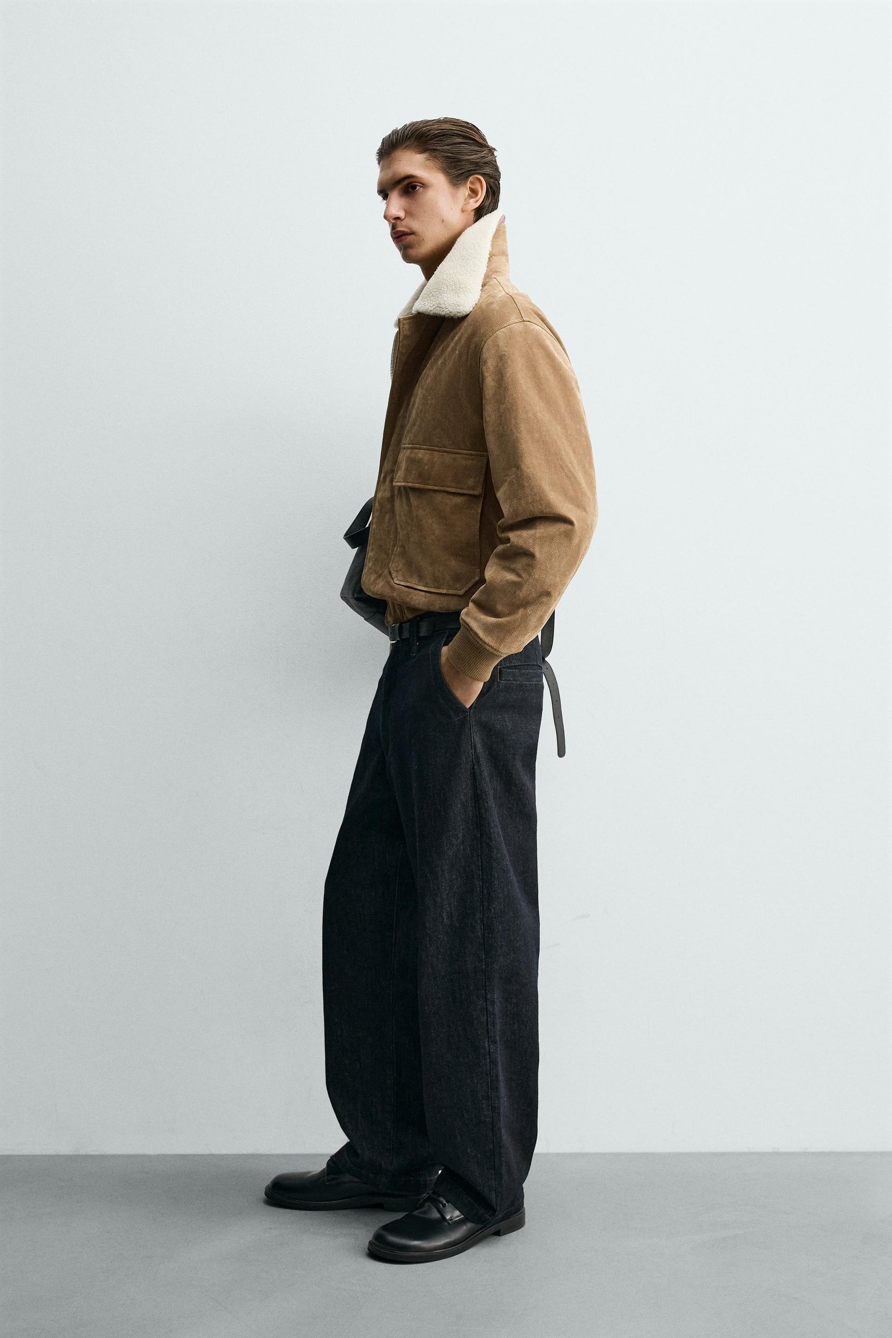 Suede Shearling Jacket