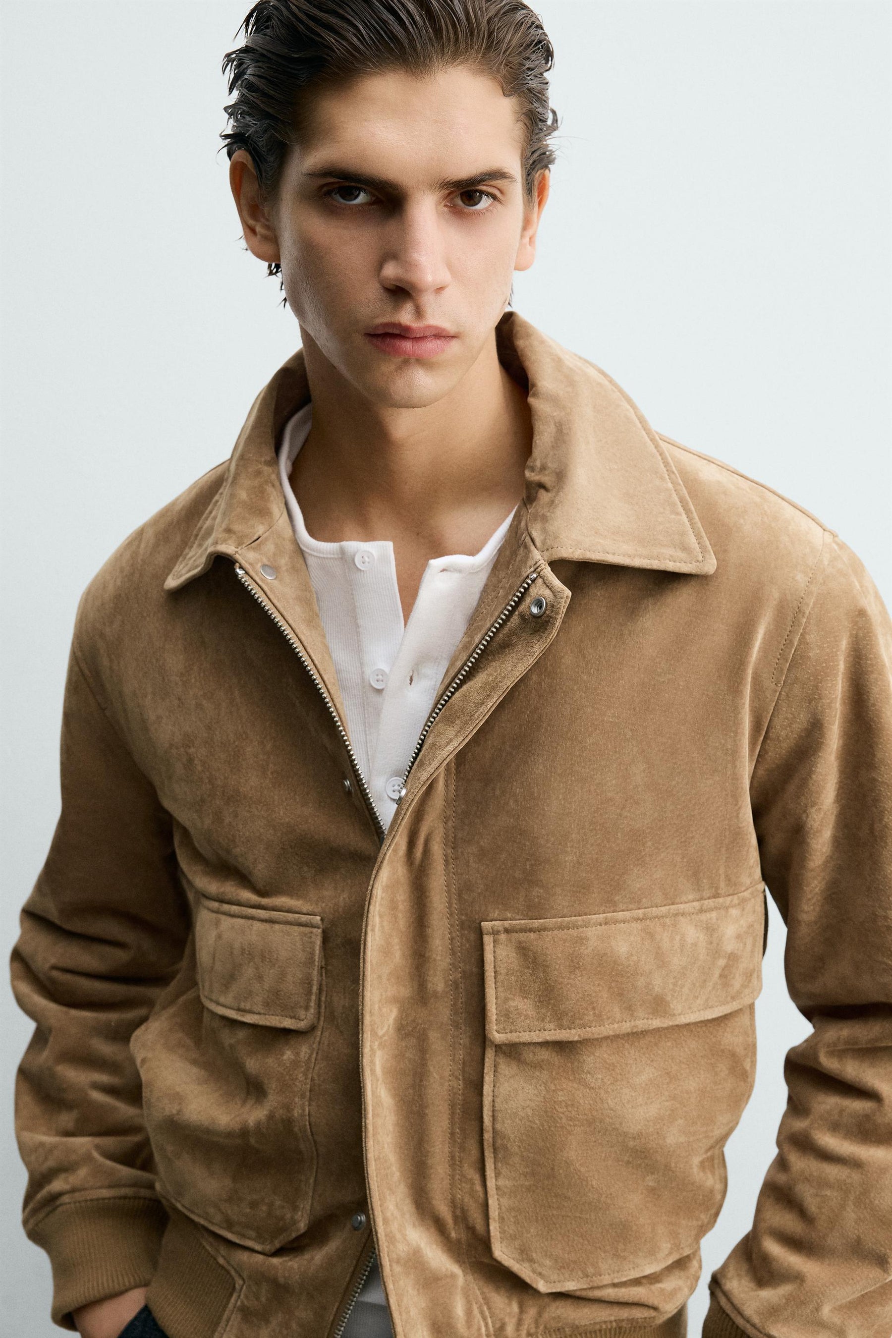 Suede Shearling Jacket