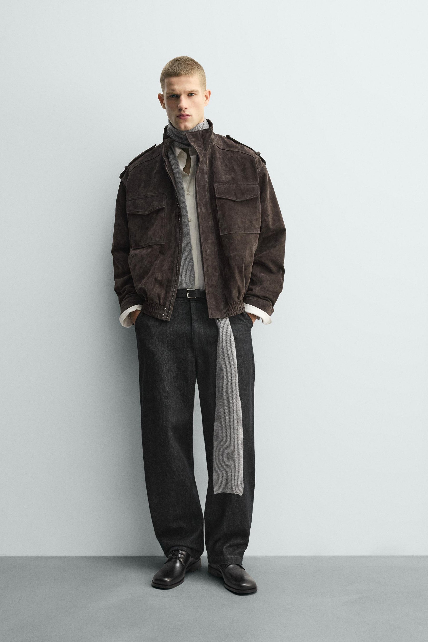 LEATHER SUEDE JACKET - Image 1