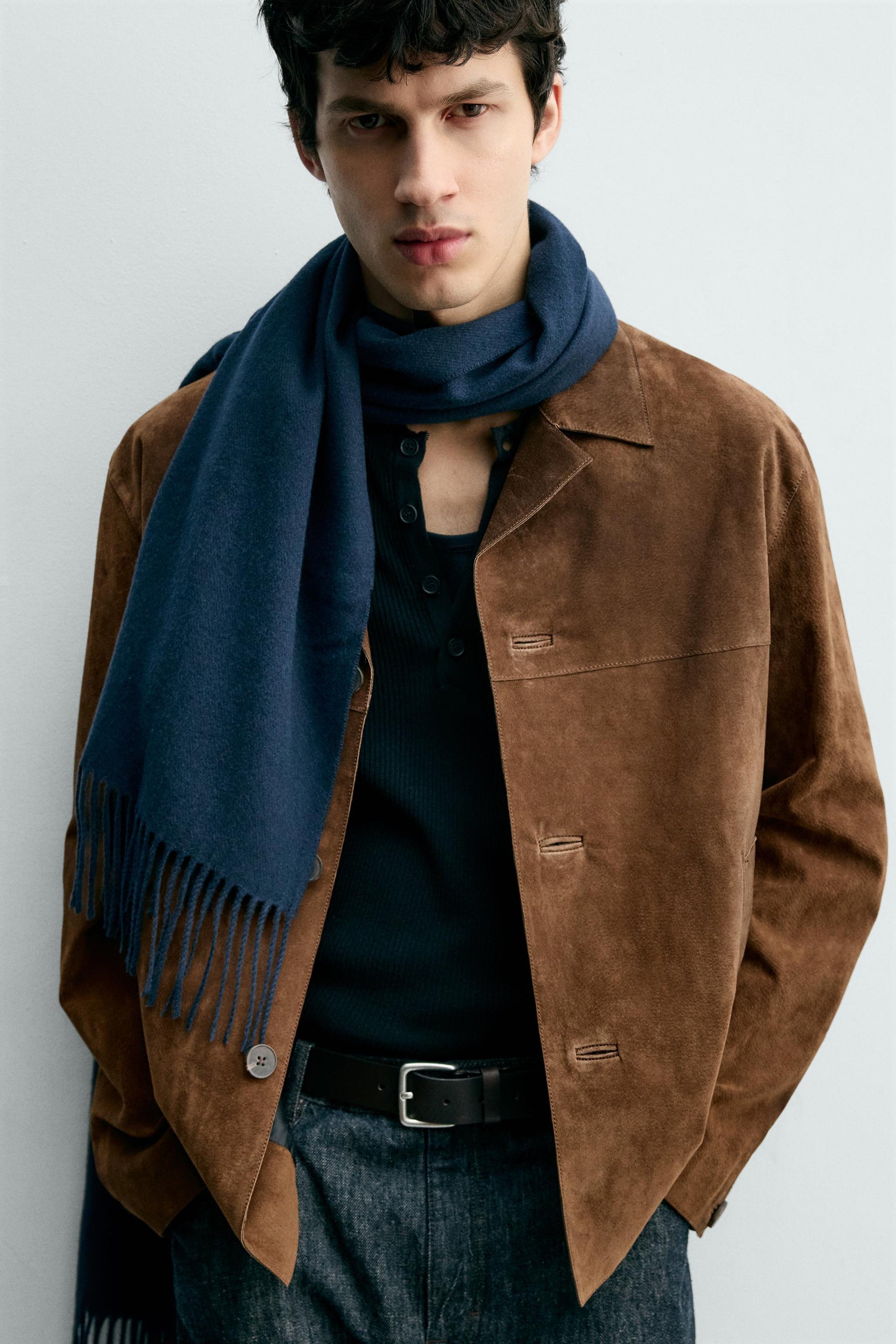 Suede Overshirt Jacket