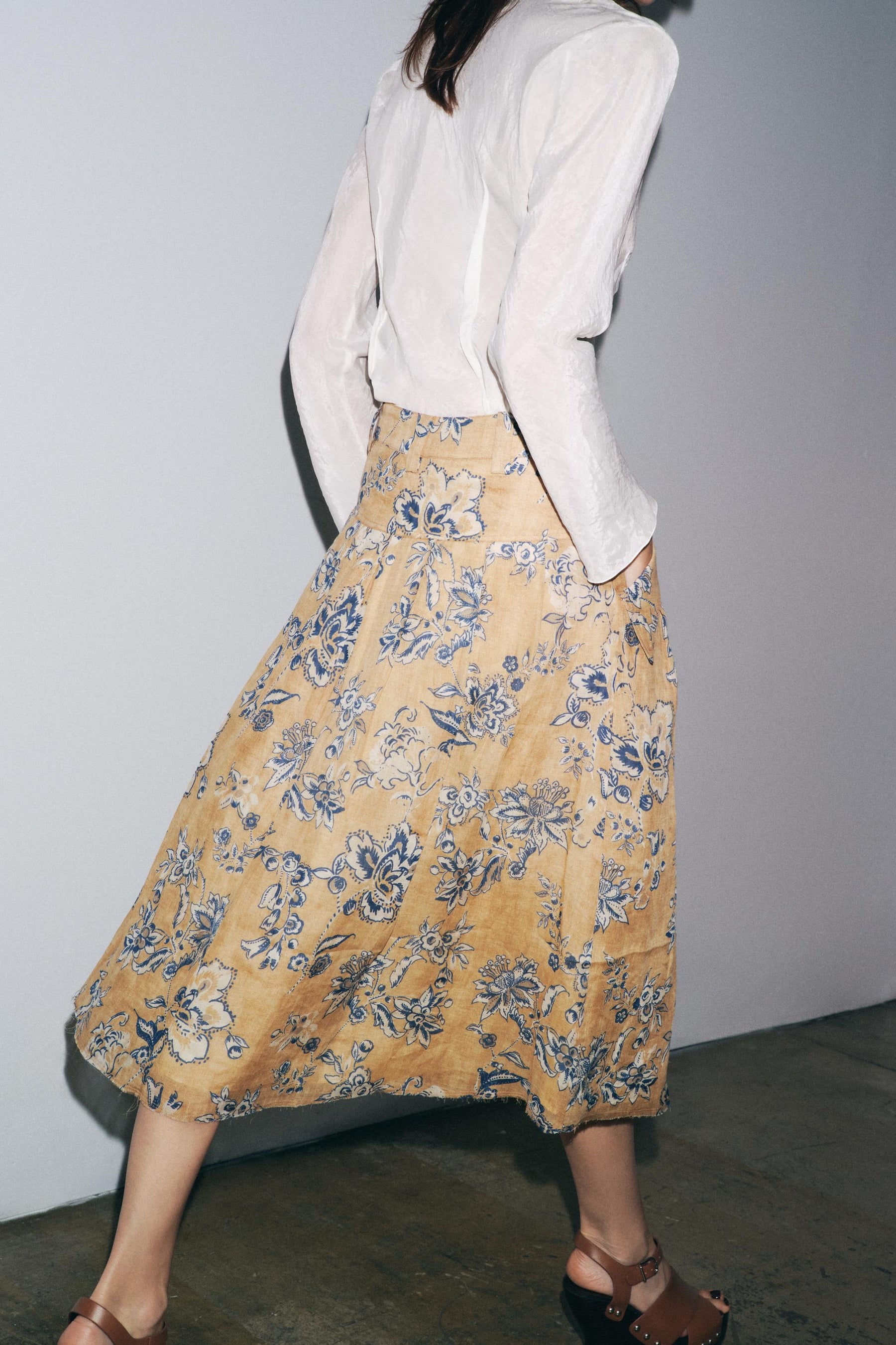Floral Print Skirt