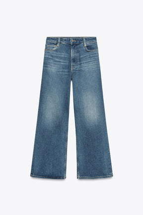 Wide-Leg High-Waist Jeans