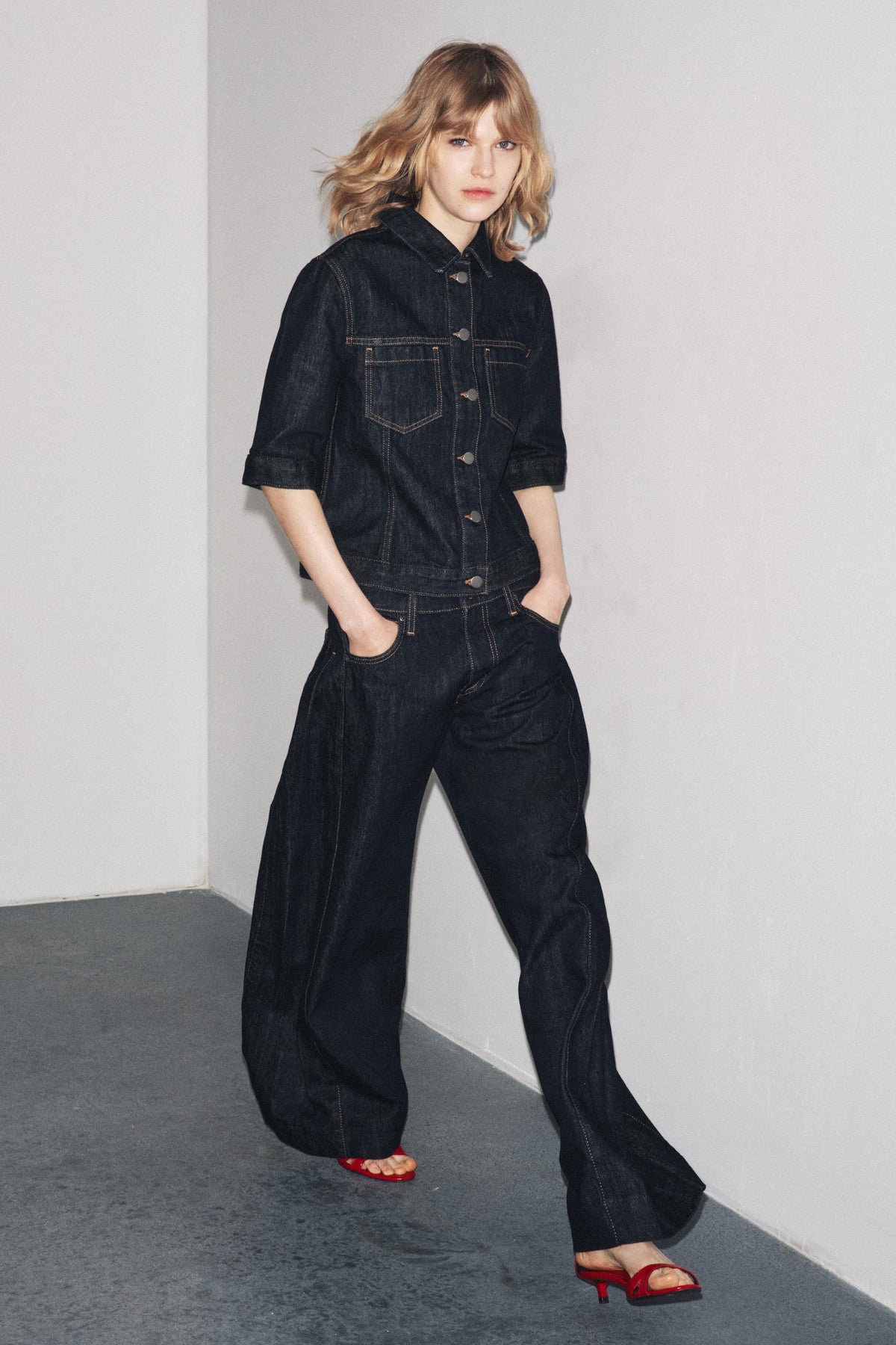 Denim Shirt with Pockets