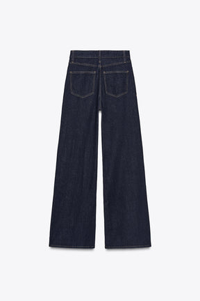 Wide-leg High-waist Jeans