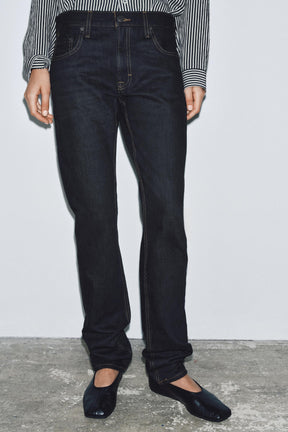 Full-Length Mid-Waist Jeans