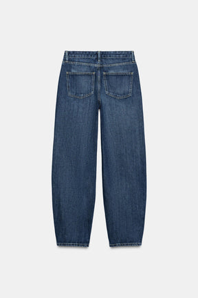 Mid-waist barrel jeans