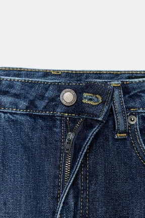 Mid-waist barrel jeans