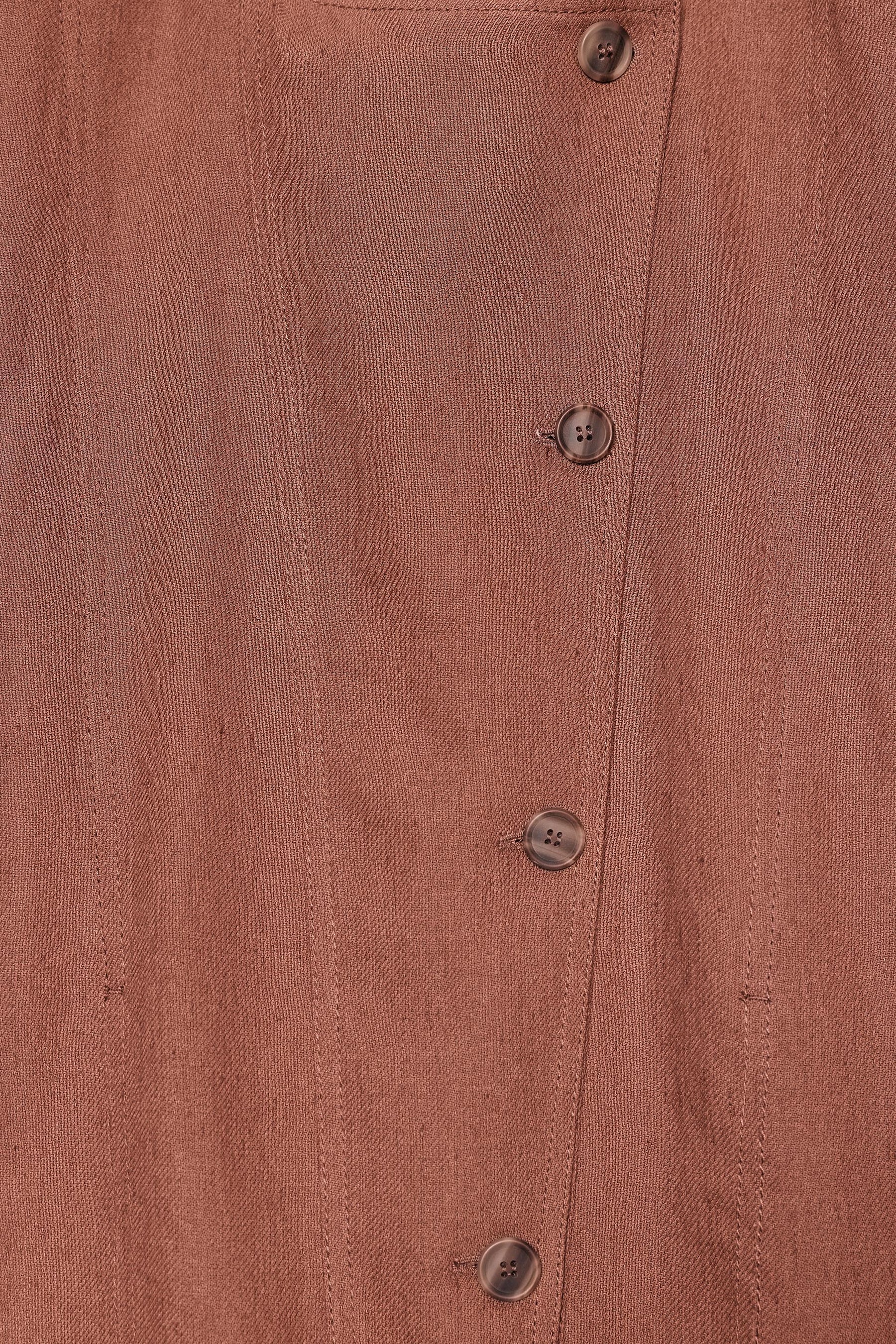 ZW COLLECTION LINEN BLEND BOMBER JACKET - Image 8