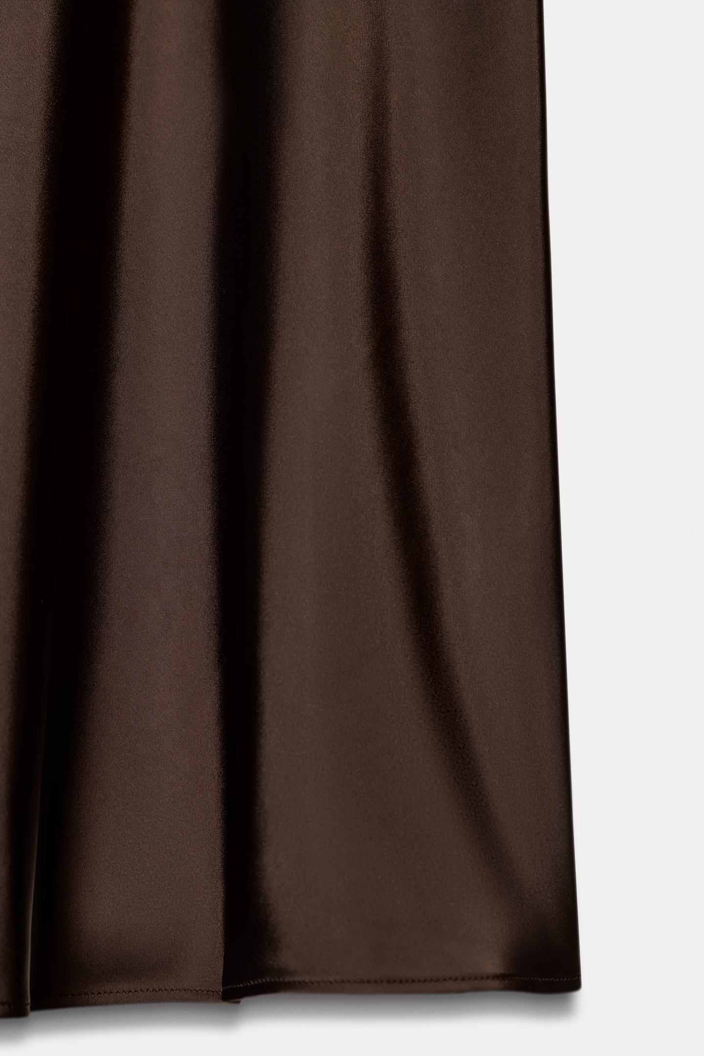 Satin Midi Skirt