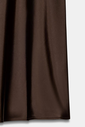 Satin Midi Skirt