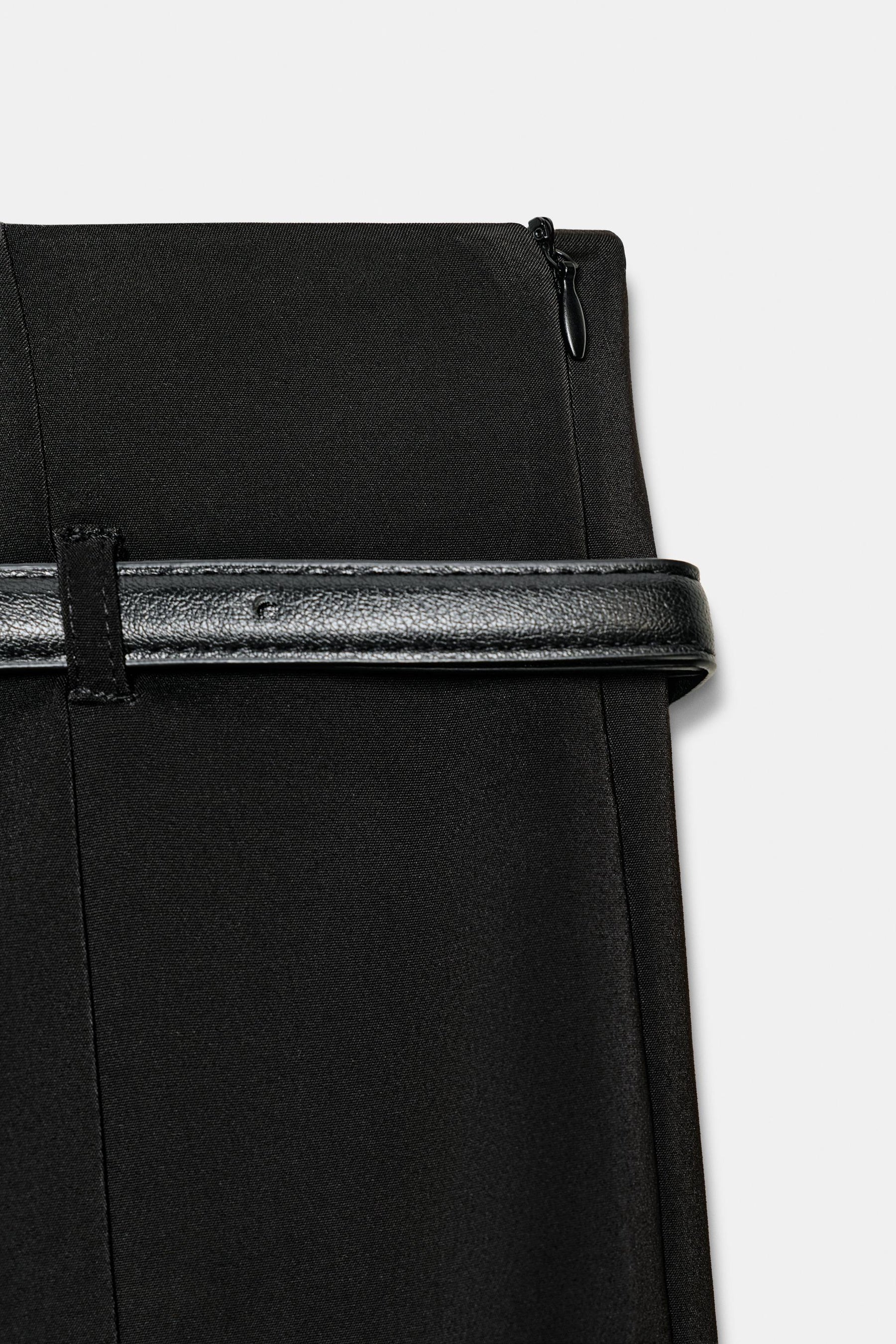 High-waist Belted Trousers