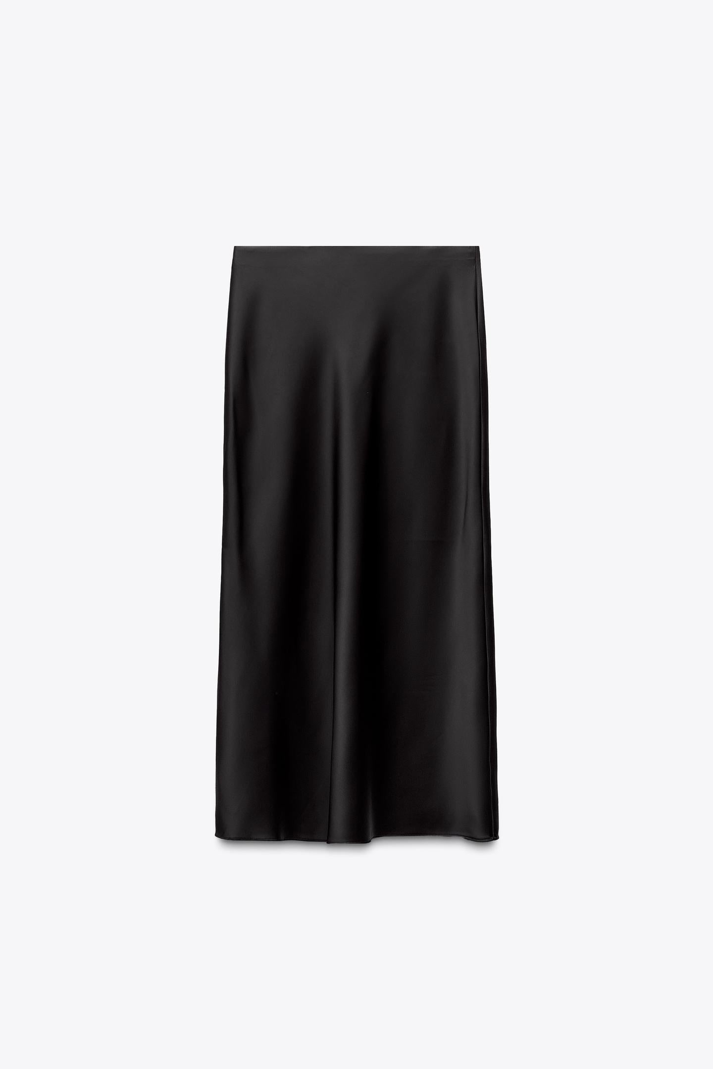 Satin Midi Skirt