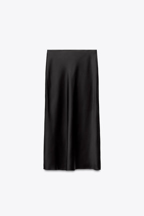 Satin Midi Skirt