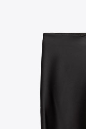Satin Midi Skirt