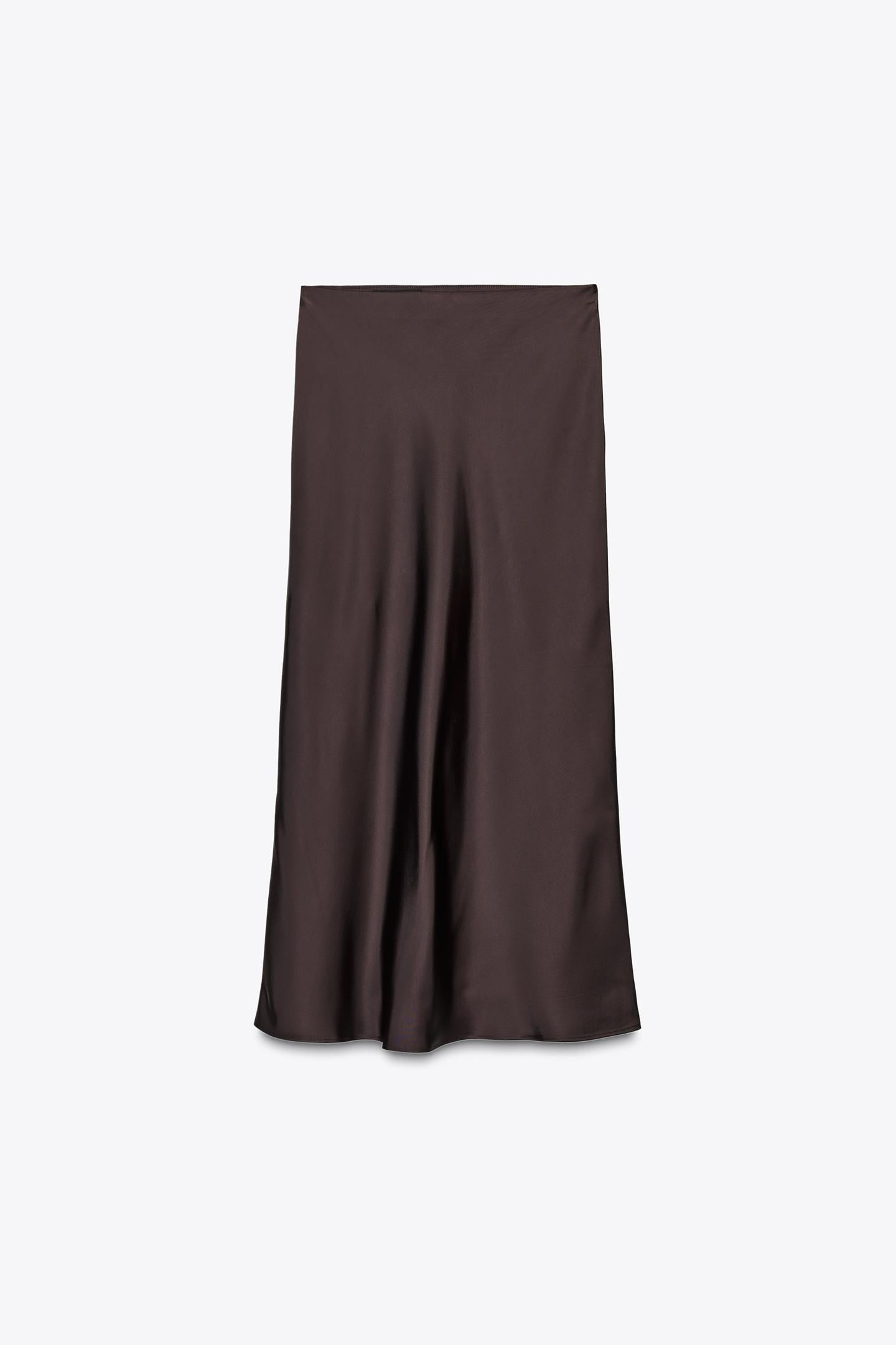 Satin Midi Skirt