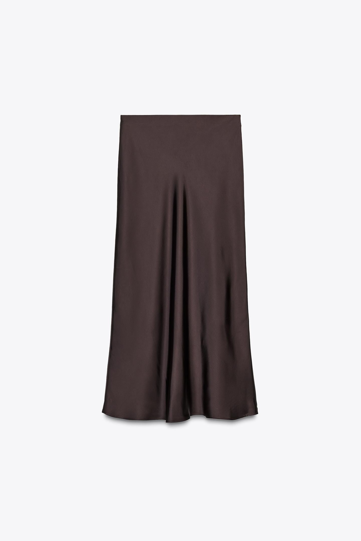 Satin Midi Skirt