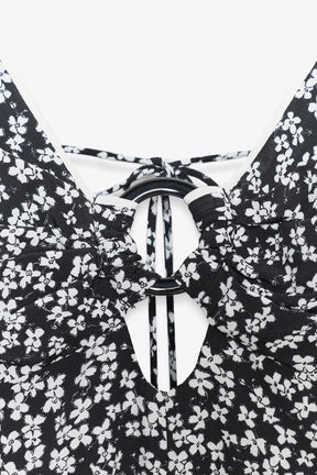 FLORAL PRINT MIDI DRESS - Image 10