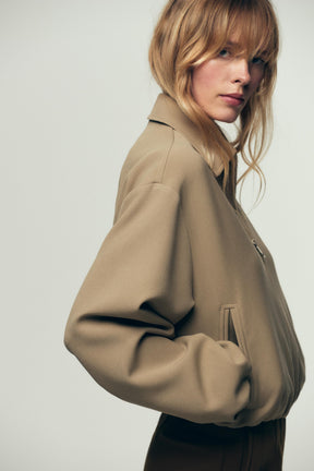PUFF-SLEEVE BOMBER JACKET - Image 4