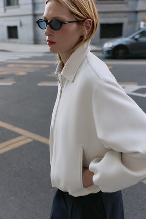 PUFF-SLEEVE BOMBER JACKET - Image 5