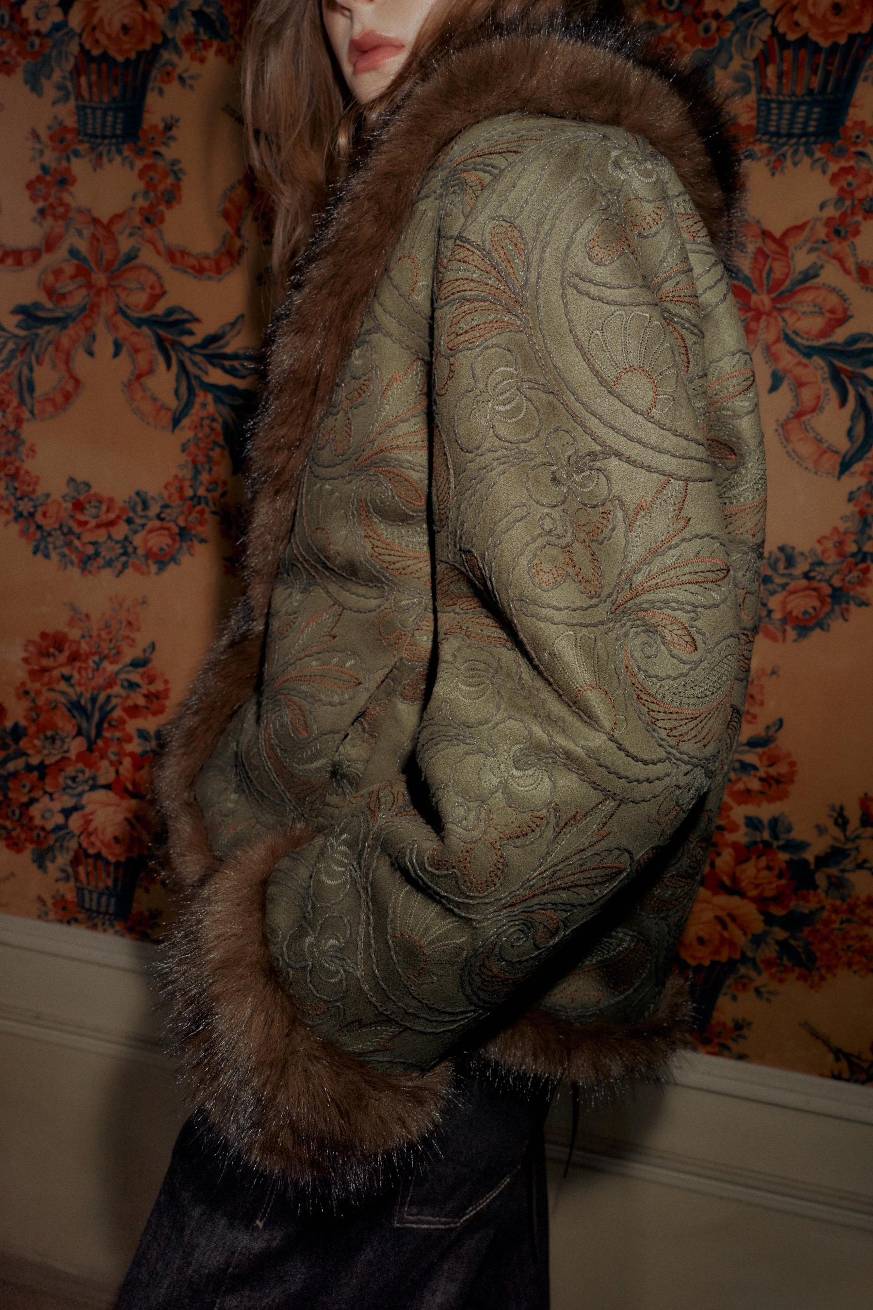 Embroidered Double-Faced Jacket