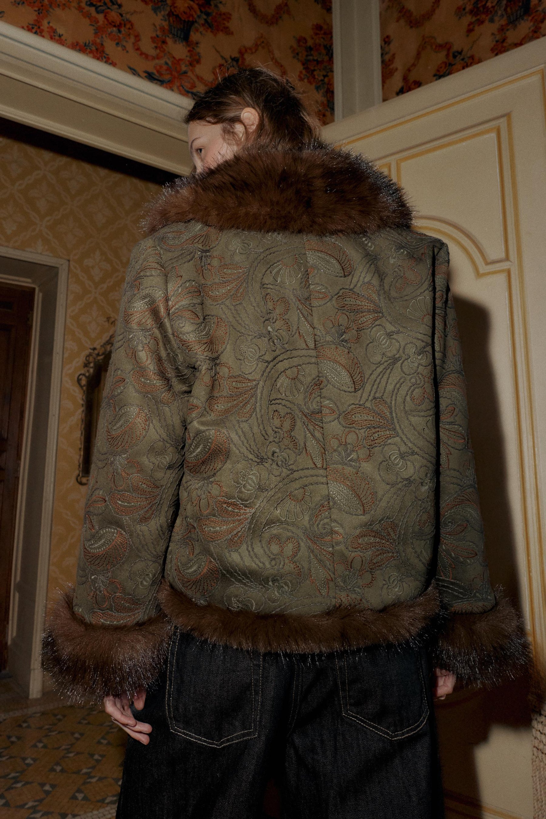 Embroidered Double-Faced Jacket