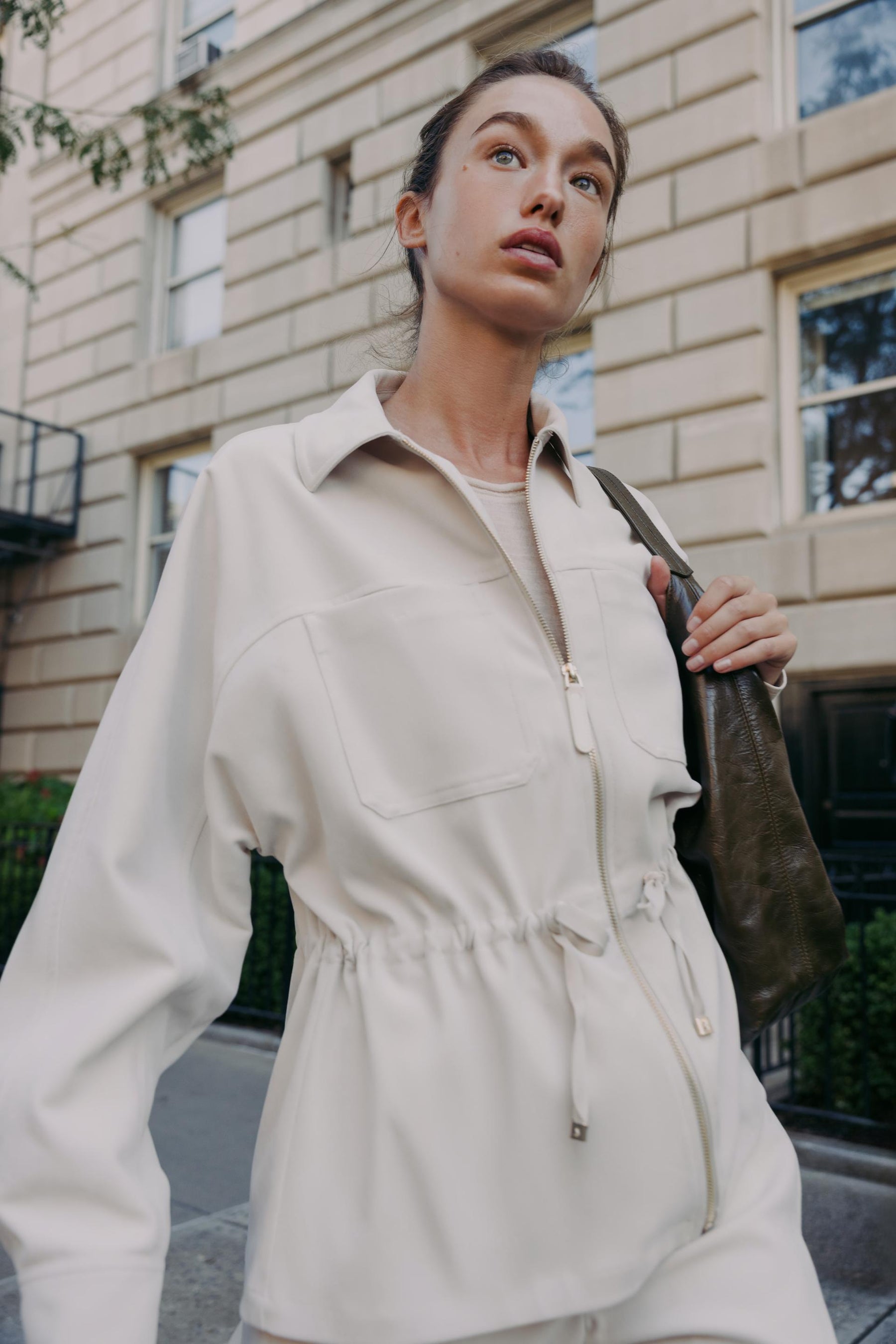 ADJUSTABLE WAIST JACKET WITH POCKETS - Image 2