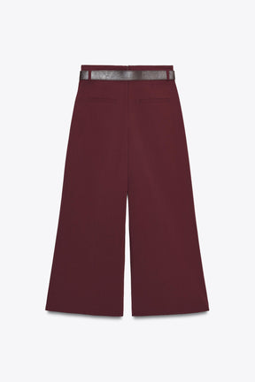 Darted Trousers with Belt