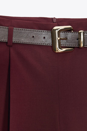 Darted Trousers with Belt