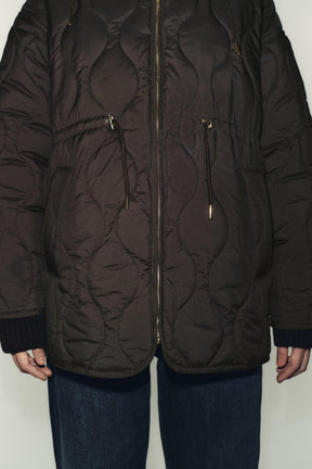 WATER-REPELLENT QUILTED JACKET WITH HOODIE - Image 4