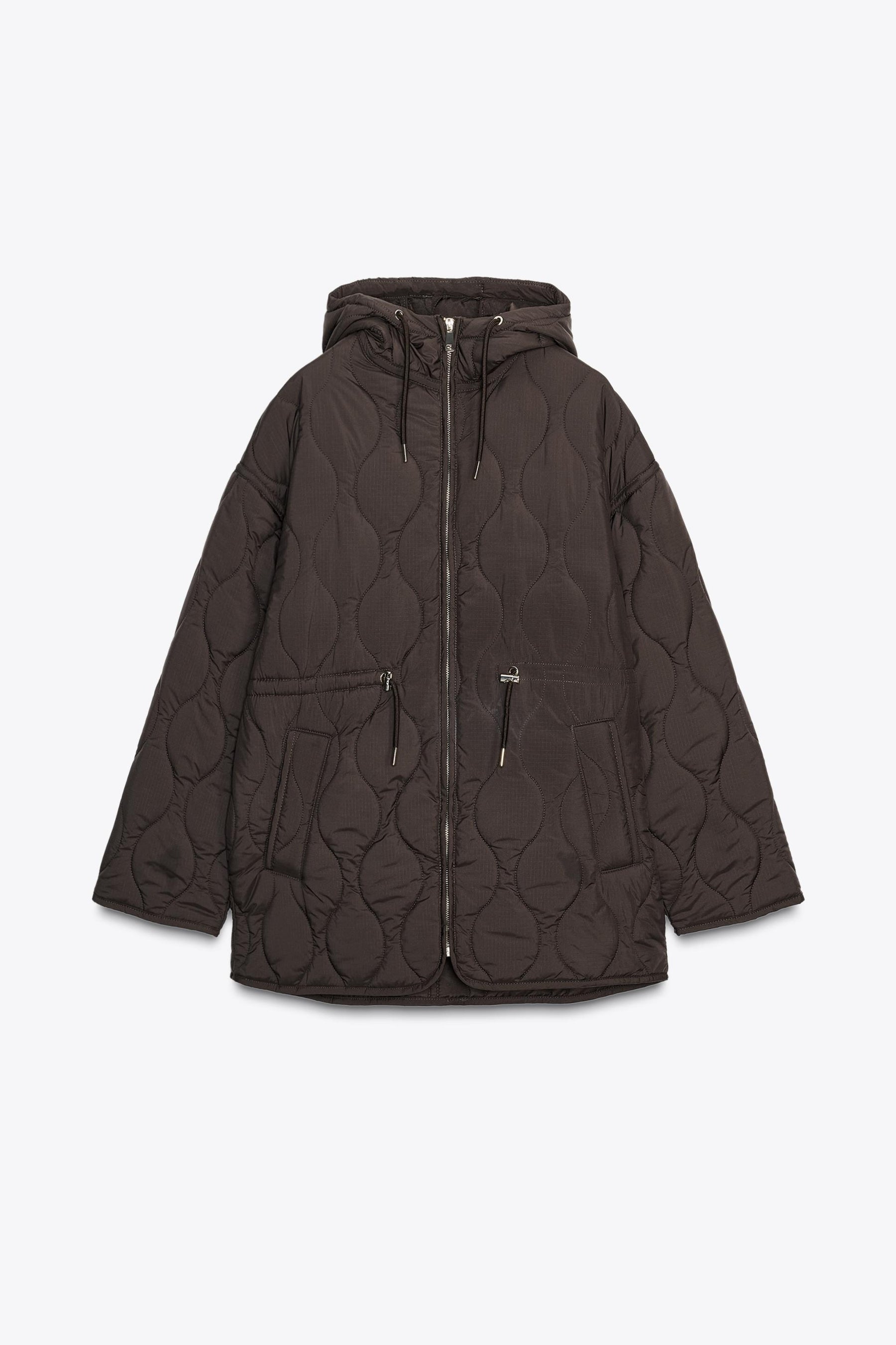 WATER-REPELLENT QUILTED JACKET WITH HOODIE - Image 7