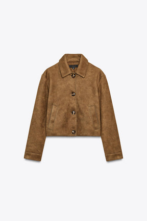 Faux Suede Jacket