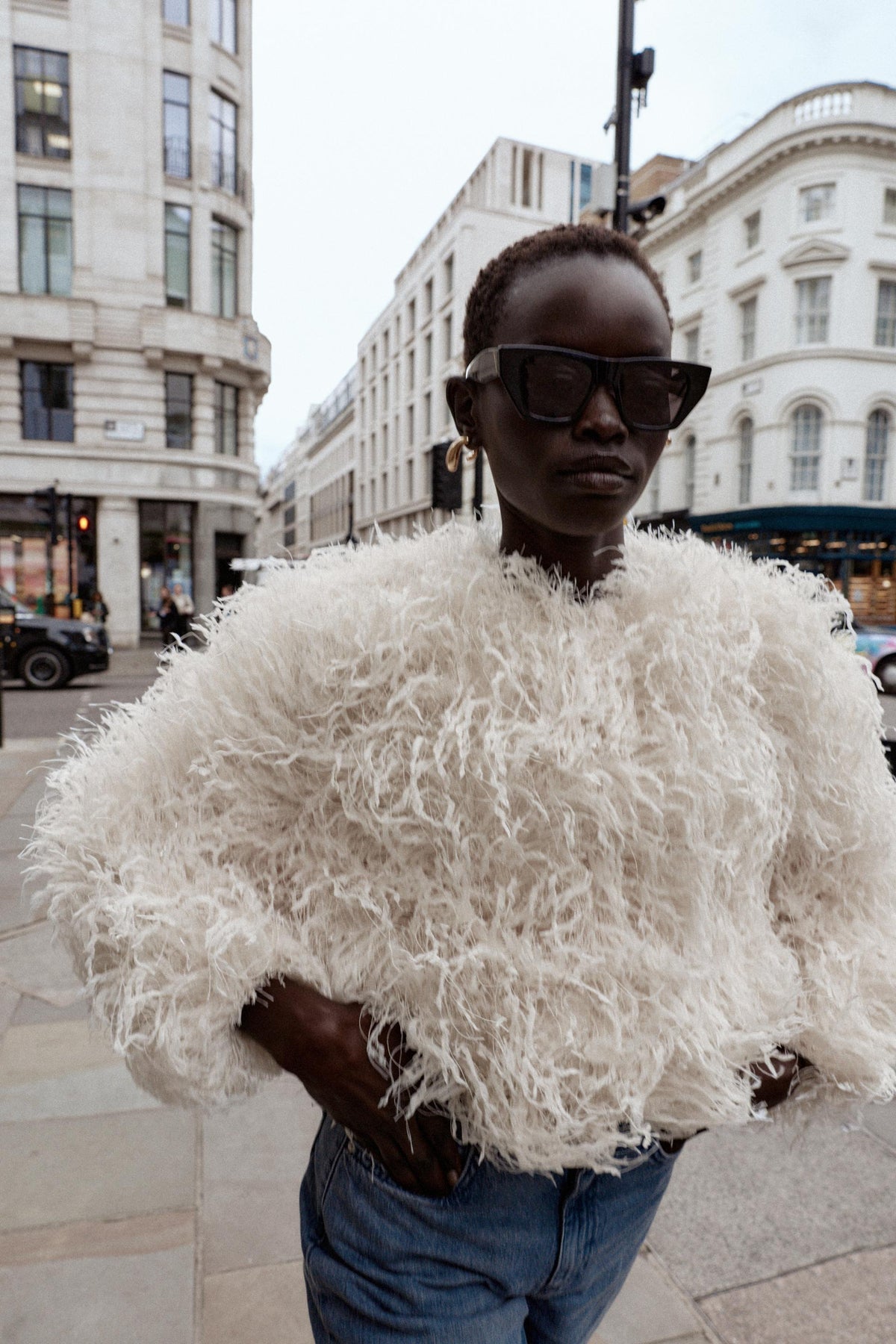 METALLIC THREAD FRINGE JACKET